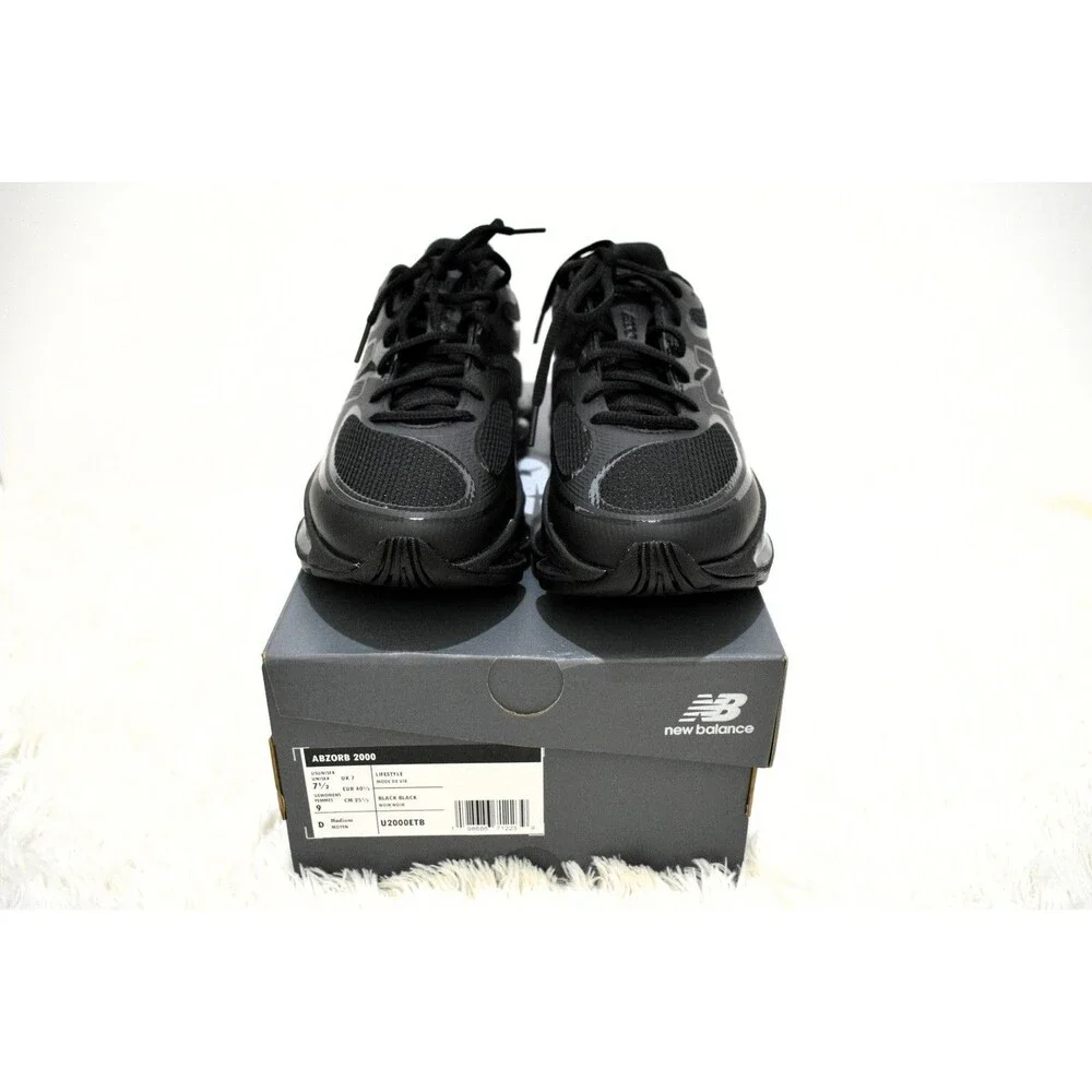 New Balance Black Running Shoes Men’s Size 7.5 U2000ETB Athletic Comfort Sneaker